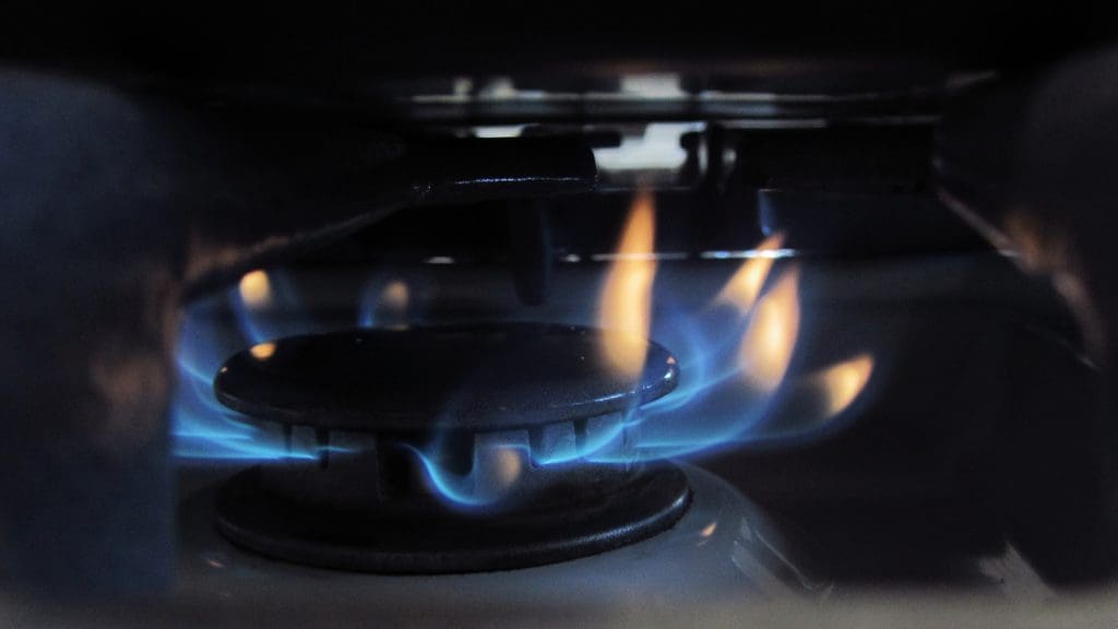 Gas stovetop cooker.