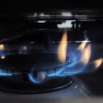 Gas stovetop cooker.