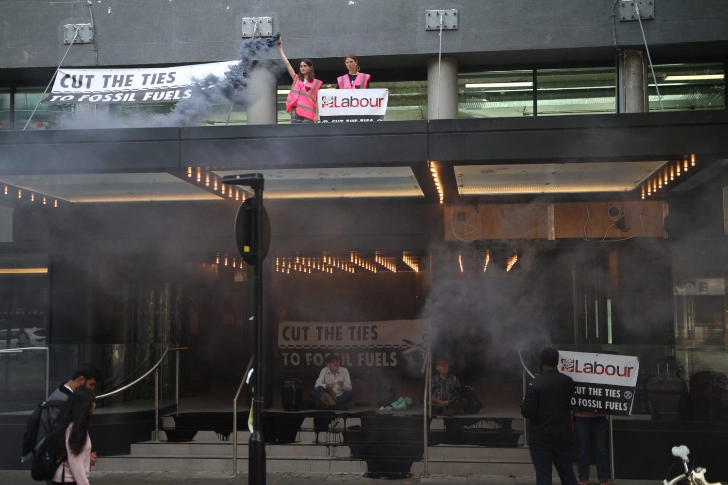 XR protest outside Labour HQ