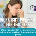 NASUWT image over teachers industrial action