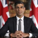 UK prime minister Rishi Sunak. Sunak has announced a roll-back of key climate policies bank surcharge TUC