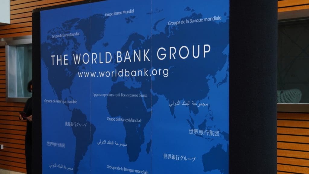 World Bank Group sign.