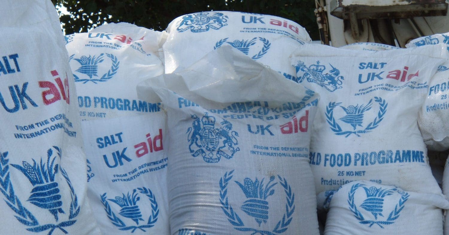 UK aid bags Ukraine