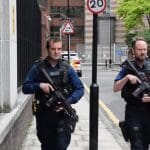 Armed police on the streets of London