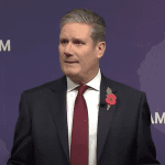 Labour leader Keir Starmer speaking at Chatham House about Israel and Gaza