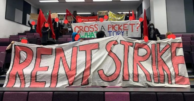 UoM rent strike