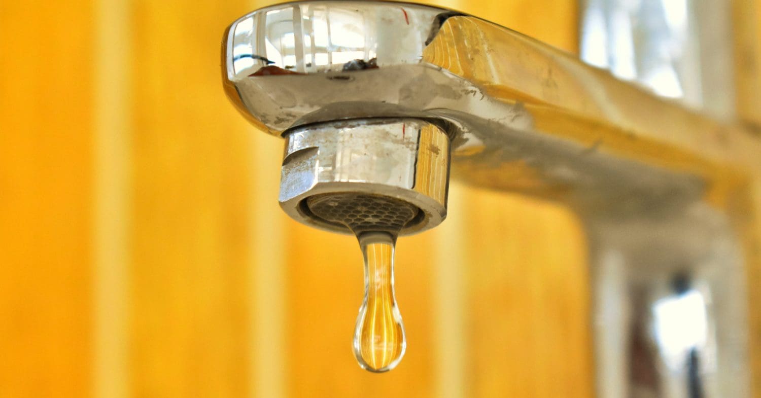Tap with water drop