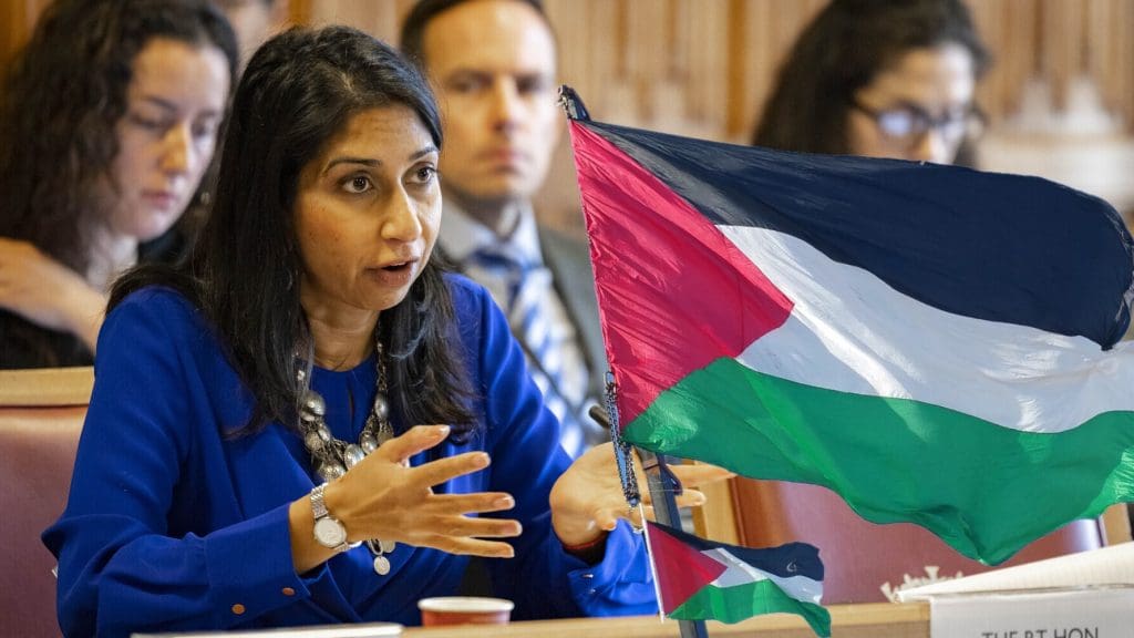 Braverman and the Palestine flag