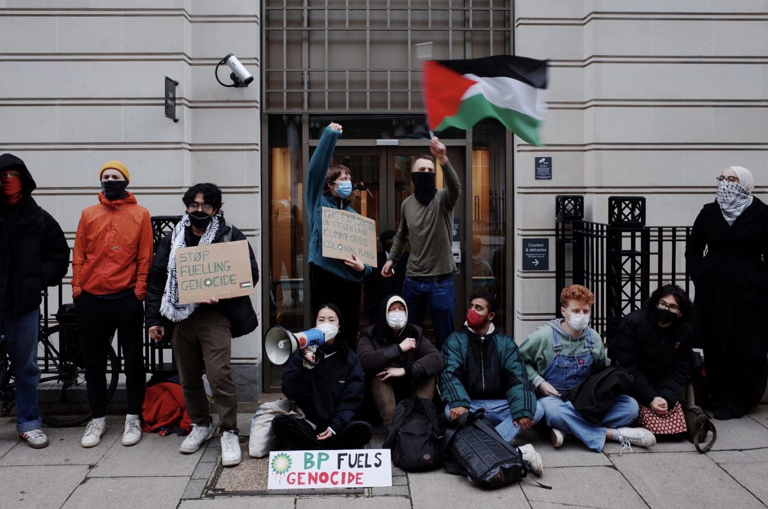 BP office blocked Palestine