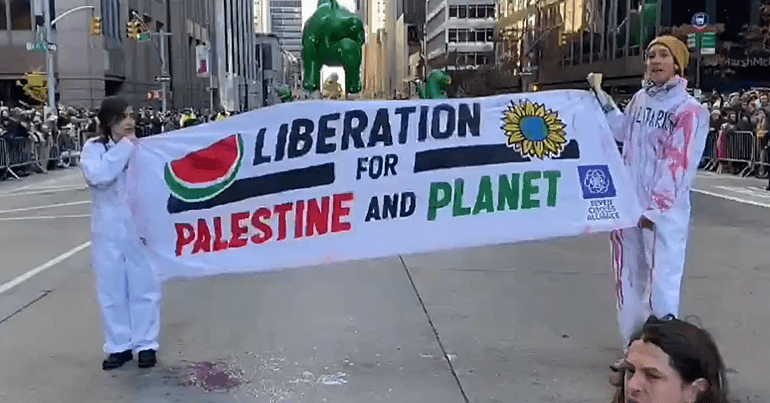 Macy's Parade protest