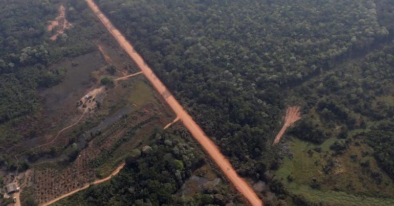The BR-319 highway Brazil amazon