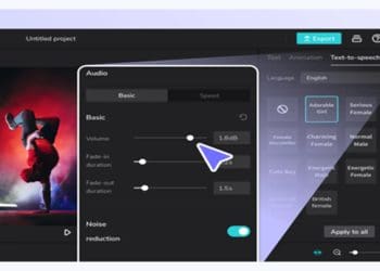 CapCut screenshot for text to speech social media