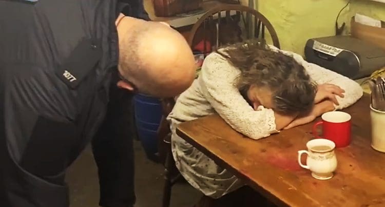 Devon and Cornwall police raid a pensioners home