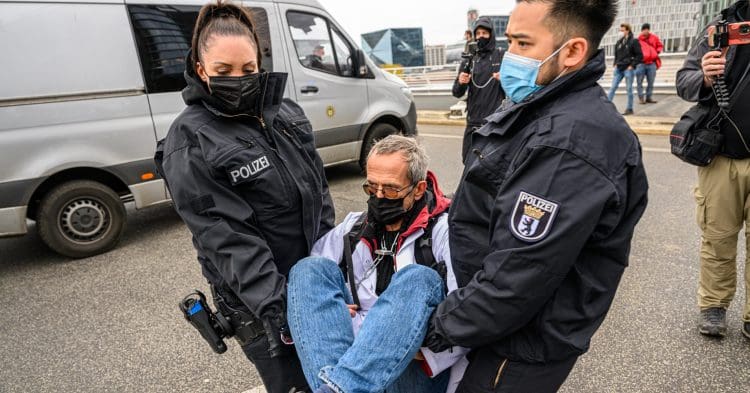 Germany scientist being arrested