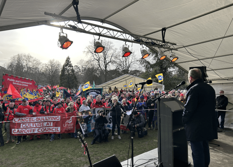 PCS union anti-strike GCHQ rally