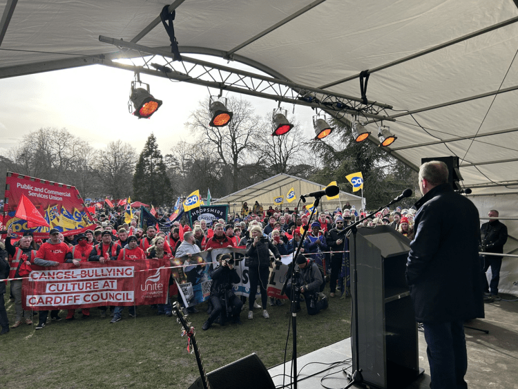 PCS union anti-strike GCHQ rally