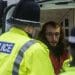 Palestine Action activist being arrested Daily Express