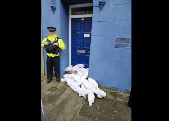 Pro Palestine protesters laid mock dead bodies outside Tory MP Crabb office