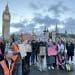 Protesters at parliament fossil fuels over the Offshore Petroleum Licensing Bill