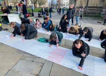 Naming the dead vigil in Bristol