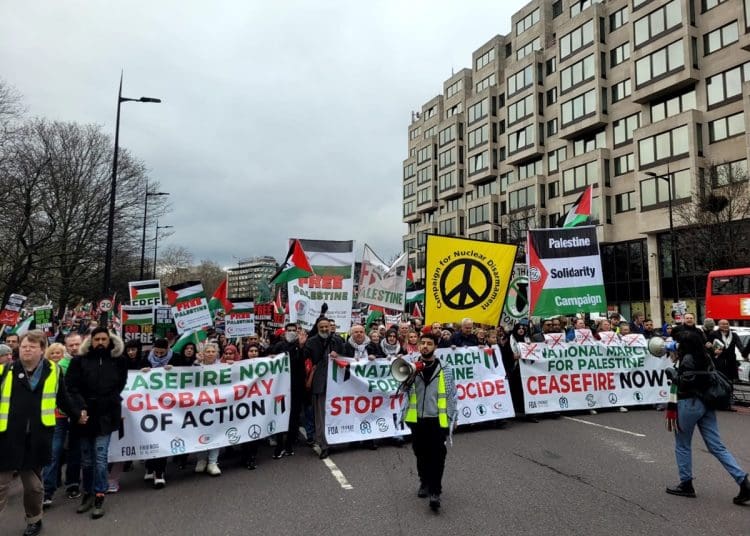 Palestine March Islamophobic parliament