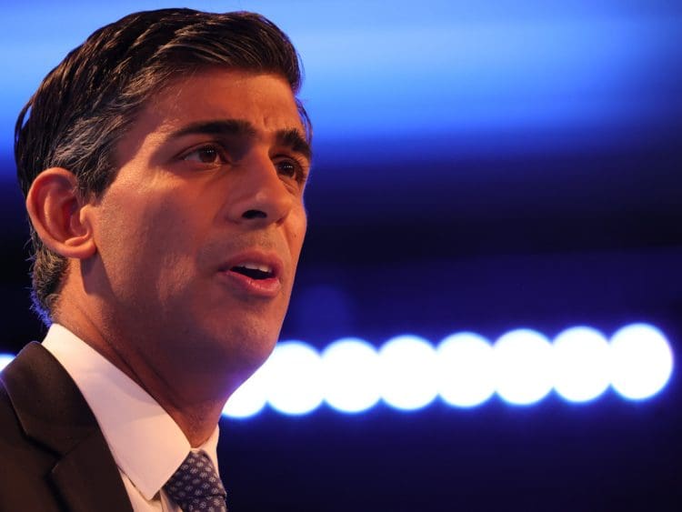 Rishi Sunak looking worried