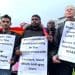 A protest over the Commonwealth anniversary and LGBTQ+ people