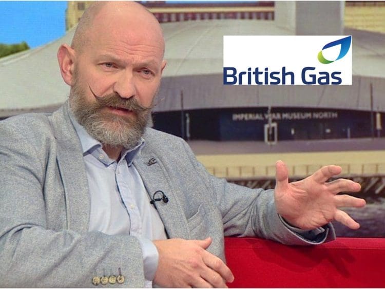Chris O'Shea on BBC Breakfast and the British Gas logo