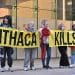 Fossil Free London demonstrate outside Equinor's HQ, London, UK Rosebank