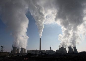 Drax biomass power station pumping out pollution in Yorkshire, UK Forest Day