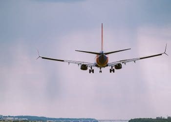 EU air travel a plane taking off