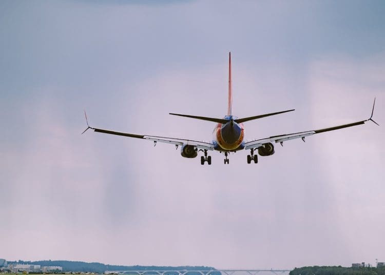 EU air travel a plane taking off