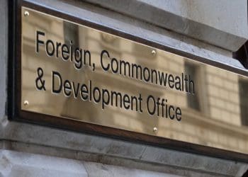 FCDO name plate FCDO merger aid budget foreign office