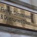 FCDO name plate FCDO merger aid budget foreign office