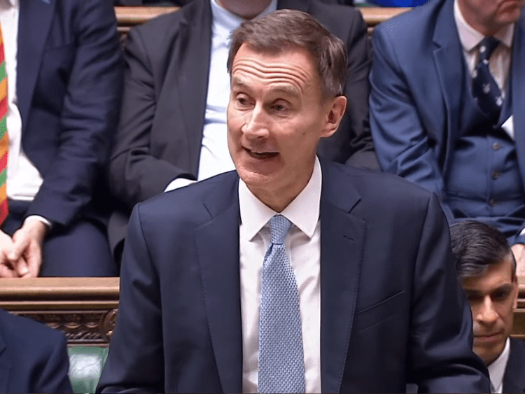 Hunt during the budget
