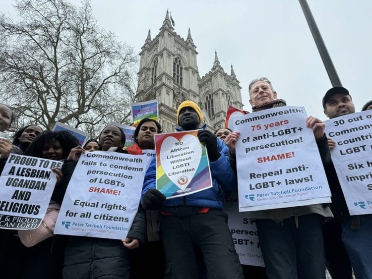 LGBTQ+ protest at Commonwealth celebration