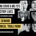 A flyer with sick people's faces and text that reads Long covid and ME/CFS destroy lives. No help. no treatments. No cure. We demand clinical trials now. www.notrecovereduk.org Long Covid Awareness Day