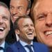 Macron various pictures of him laughing La Provence