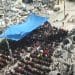 People praying for Ramadan Gaza mosque bombed out Israel