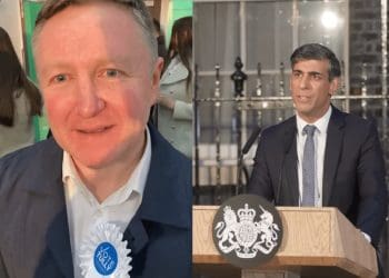 by-election a picture of David Tully and Rishi Sunak