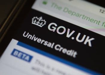 Universal Credit website on a phone DWP migration DWP benefit fraud tax credits