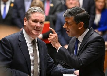 Keir Starmer and Rishi Sunak in parliament general election food
