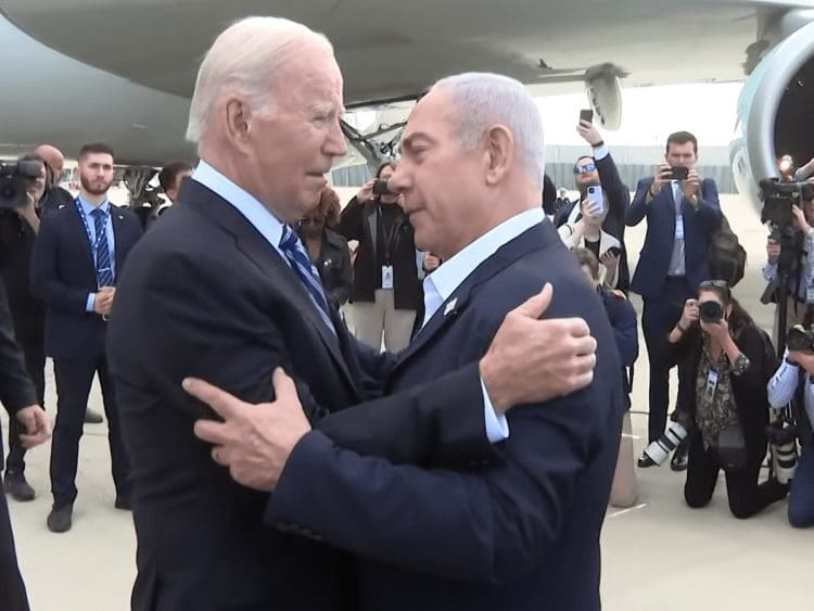 Joe Biden and Benjamin Netanyahu US Congress Israel