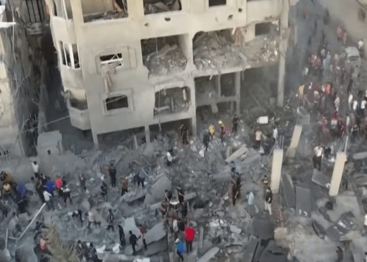 A bombed area of Gaza Un Security Council Resolution Israel