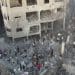 A bombed area of Gaza Un Security Council Resolution Israel