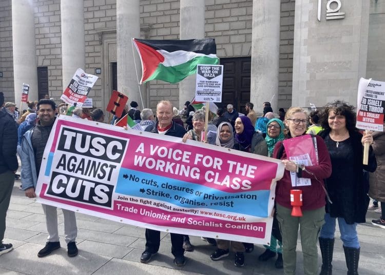 A TUSC protest local elections