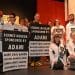 Chris Packham with other protesters at Science Museum