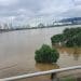 Image shows flooding of Han river in South Korea climate crisis asia