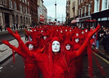 Funeral for Nature CODERED Red Rebels in London