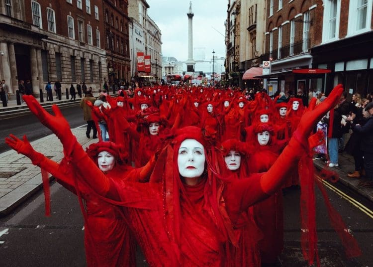 Funeral for Nature CODERED Red Rebels in London